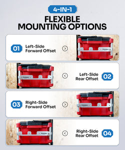 Joey Jr. 2.0 - Half Width Box Side Mounting Bracket Compatible with Milwaukee Packout ®