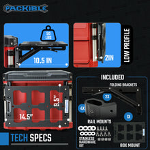 Load image into Gallery viewer, Joey HZ-FLIP - Folding Bracket Half Width Packout Box Mount KIT