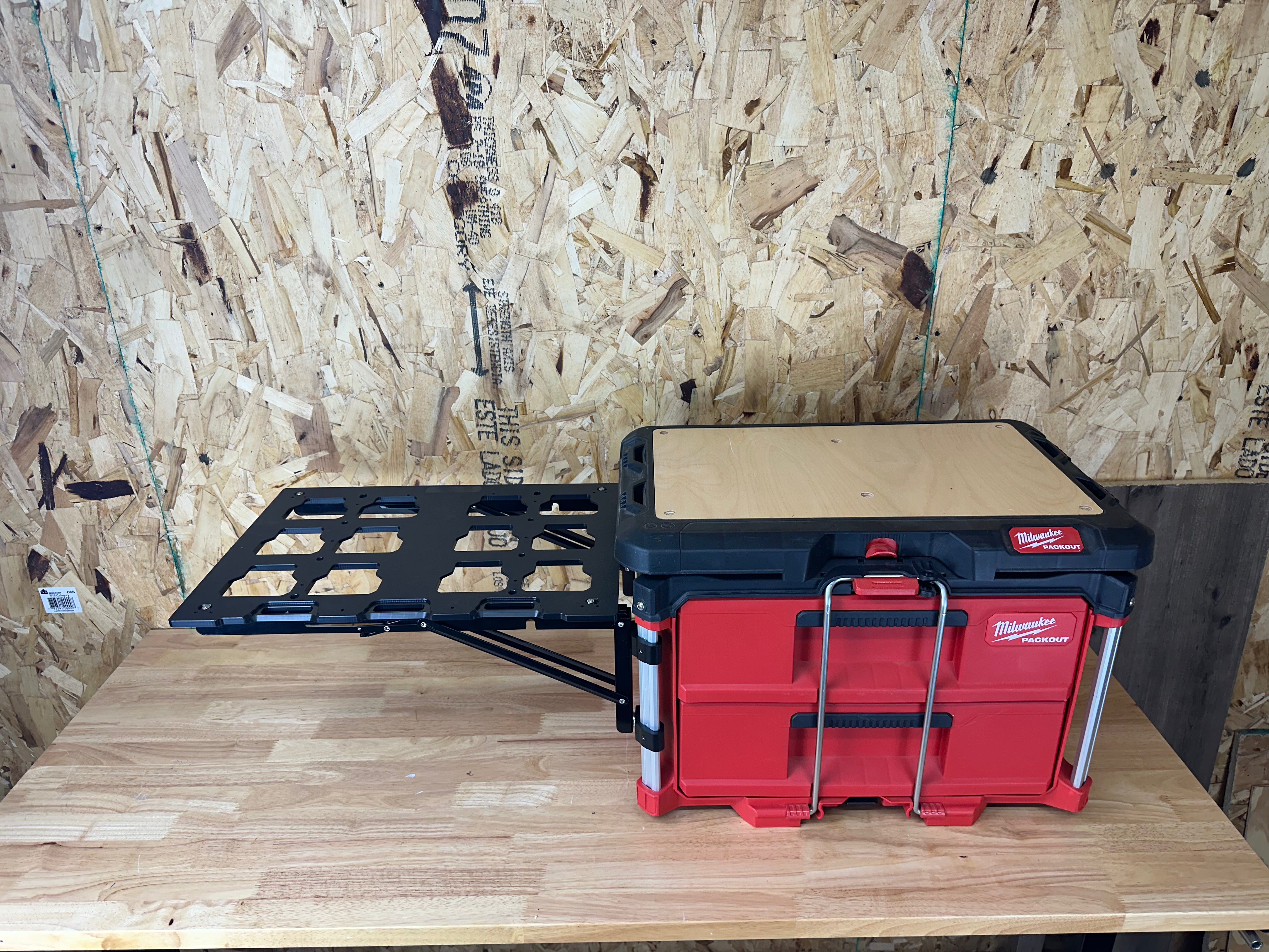 thumbnail image 2 of Zhjvihx Side Mount Fit For Packout, Aluminum Alloy Folding Tool Box Table Top Mounting Plate, Tool Storage And Organization System, For Tool Acces, Repairs And Maintenance 2 of 11