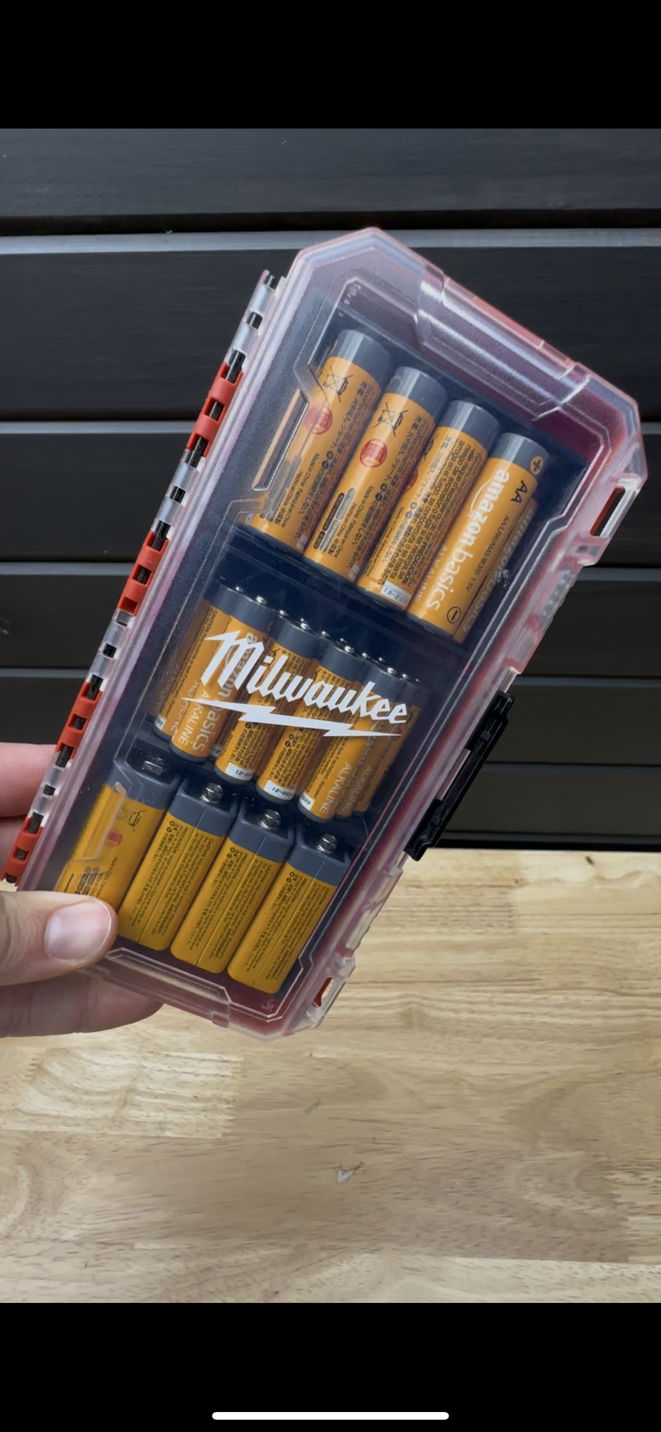 Battery Holder - Compatible With Milwaukee Customizable Cases for