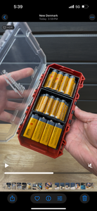 Battery Holder - Compatible With Milwaukee Customizable Cases for Impact Driver Accessories