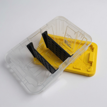 Load image into Gallery viewer, 6.5 Quart HDX Bin Dividers (6.5-Qt Tough Storage Tote in Black with Yellow Lid)